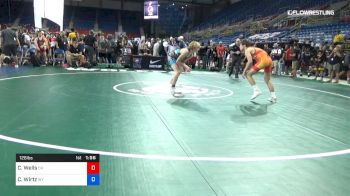 126 lbs Rnd Of 128 - Canyon Wells, Ohio vs Cole Wirtz, Wyoming