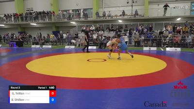 54kg Round 3 - Emma Tritton, Tritton Performance WC vs Gurleen Dhillon, Canadian Mal Wrestling