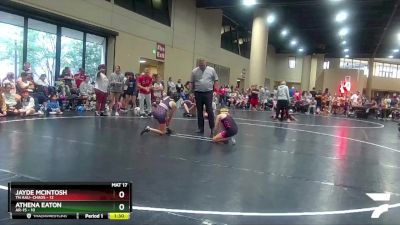 77 lbs Semis (4 Team) - Jayde McIntosh, TN AAU- Chaos vs Athena Eaton, AR-15