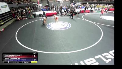 120 lbs Champ. Round 2 - Tristan Bartonico, Delta Wrestling Club vs Jesse Gusman Jr, Community Youth Center - Concord Campus Wrestling