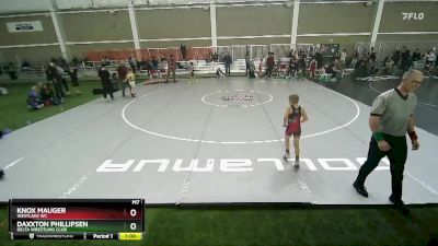 67 lbs Quarterfinal - Daxxton Phillipsen, Delta Wrestling Club vs Knox Mauger, Westlake WC