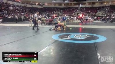 4A 160 lbs Semifinal - Hayden Goodluck, Shiprock vs Jackson Blair, Los Alamos