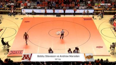 197 lbs Dual - Bobby Steveson, Minnesota vs Andrew Marsden, Okst