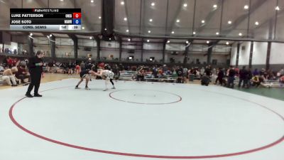 Junior FK - 126 lbs Cons. Semis - Luke Patterson, Oregon vs Jose Soto, Maddogs Wrestling