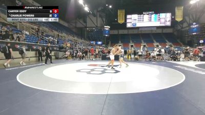 215 lbs Cons. Sub-semis - Carter Eddy, Iowa vs Charlie Powers, Alaska