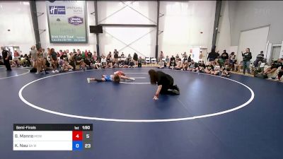 43 kg Semifinal - Bella Manno, MGW Death By Chocolate vs Kenlynn Nau, WOW