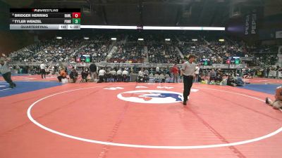 3A-144 lbs Quarterfinal - Tyler Wenzel, Powell vs Bridger Herring, Rawlins