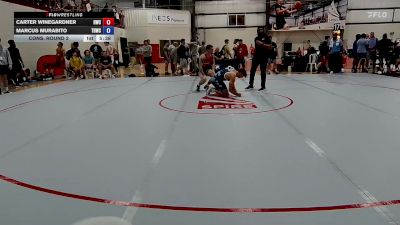 79 kg Cons. Round 2 - Carter Winegardner, Hilltopper Wrestling Club vs Marcus Murabito, Tar Heel Wrestling Club
