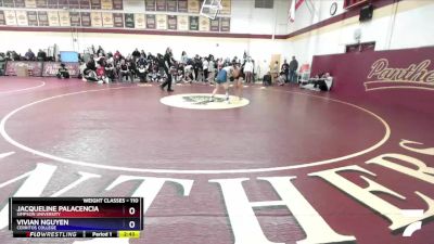110 lbs Quarterfinal - Jacqueline Palacencia, Simpson University vs Vivian Nguyen, Cerritos College