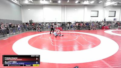 144 lbs Semifinal - Tyson Peach, Askren Wrestling Academy vs Elliott Biba, Sarbacker Wrestling Academy