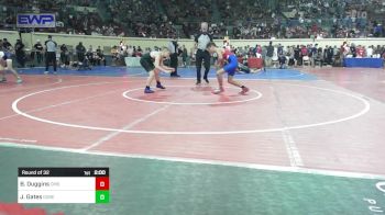 110 lbs Round Of 32 - Brayden Duggins, Central Middle School vs Jace Gates, Gore JH