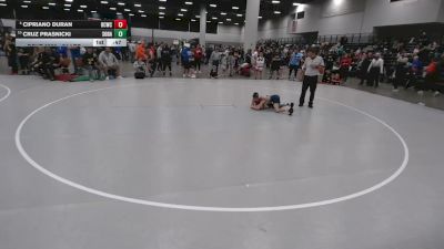 74 lbs Cons. Quarters - Cruz Prasnicki, South Dakota vs Cipriano Duran, Bear Cave Wrestling Club