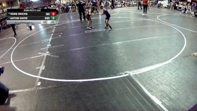 64-70 lbs Quarterfinal - Autum Davis, Garden County Wrestling Club vs Tanis Reicks, Cozad Wrestling Club