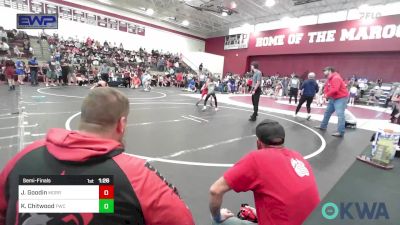 67 lbs Semifinal - Jaxson Goodin, Morrison Takedown Club vs Kingsley Chitwood, Pawnee Wrestling Club