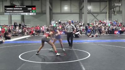 115 lbs Quarterfinal - Sophia Arredondo, Jackson CO vs Andrea Gonzalez, Hoisington Jr Cardinal Wrestling Club