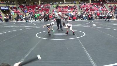 49 lbs Cons. Round 4 - Annalise Patterson, Duran Elite vs Kohen Thomas, El Dorado Wrestling Club