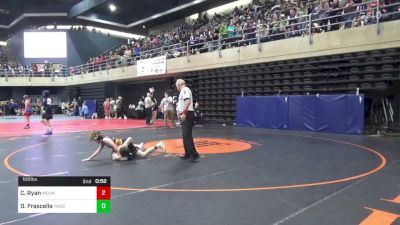 100 lbs Quarterfinal - Coltan Ryan, Mount Upton vs Daimian Frascella, Yardley