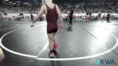 66 lbs Round Of 16 - Ridge Nichols, Rough Riders vs Maxwell McConnell, Newkirk Takedown Club