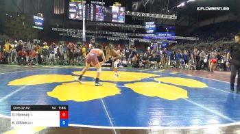 113 lbs Cons 32 #2 - Owen Reinsel, Pennsylvania vs Kody Glithero, Indiana