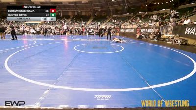 67 lbs 5th Place - Benson Devereaux, Sebolt Wrestling Academy vs Hunter Bates, Aniciete Training Club