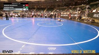 67 lbs 5th Place - Benson Devereaux, Sebolt Wrestling Academy vs Hunter Bates, Aniciete Training Club
