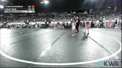 58 lbs Consi Of 8 #2 - Liliana Villavicencio, Shelton Wrestling Academy vs Shelby Ridge, Sperry Wrestling Club