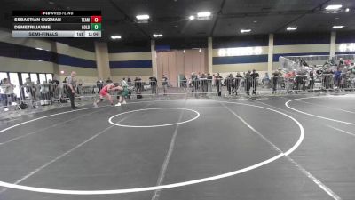 130 lbs Semifinal - Sebastian Guzman, Team So-Cal vs Demetri Jayme, Gold Rush Wr Ac