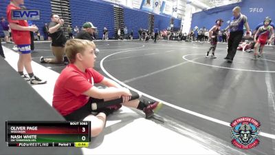 67 lbs 1st Place Match - Oliver Page, Wisconsin vs Nash White, SW Timberwolves