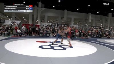 97 lbs Cons. Round 5 - Evan Grazzini, Knights RTC vs Devin Kendrex, Midwest Regional Training Center