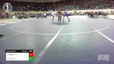 5A-190 lbs Cons. Round 1 - Hunter Linzy, COLLINSVILLE vs Jonavin Mullins, CHICKASHA