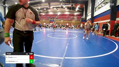 130 lbs Final - Sayben Owen, Perry Girls Wrestling Club vs Aiyana Perkins, Bixby HS Girls