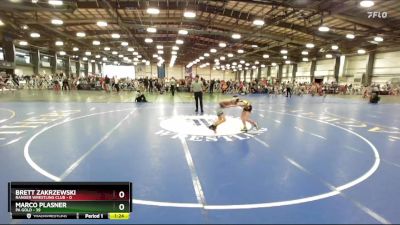 76 lbs Rd# 1 9:00am Friday - Marco Plasner, PA Gold vs Brett Zakrzewski, Ranger Wrestling Club