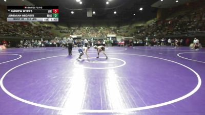 140 lbs Round Of 32 - Andrew Myers, Liberty Bakersfield vs Jeremiah Negrete, Roosevelt