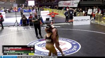 182 lbs Cons. Round 5 - Dylan Olsen, Valley Silverbacks Wrestling Club vs Evan James Keppler, California