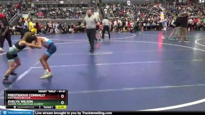 54-61 lbs Round 4 - Prestigious Connally, Hays Wrestling Club vs Evelyn Wilson, Hammer Time Wrestling Academy