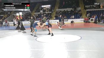 165 lbs Quarterfinal - Cesar Cruz, Saugus/Peabody vs Nathan Hicks, Bristol-Plymouth