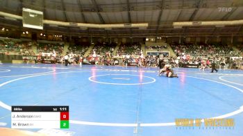 88 lbs Round Of 16 - Jonah Anderson, Dakota Boyz Wrestling Club vs Mason Brown, Darkhorse