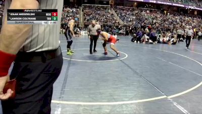 2A 165 lbs Quarterfinal - Lawson Coltrane, Trinity vs Izaak Niedzielski, West Craven High School