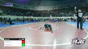 80 lbs Consi Of 16 #1 - Beau Ferrell, Weatherford Youth Wrestling vs Chase Taylor, Predator Wrestling