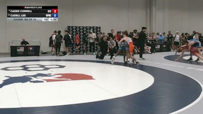 55 kg Champ. Rd Of 16 - Caden Correll, Burg Training Center vs Cadell Lee, West Point Wrestling Club