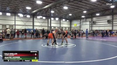 197 lbs Semifinal - Kale Kreller, Lassen College vs Hunter Hammer, Umpqua Community College