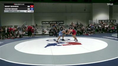 61 lbs Cons. Round 2 - Brody Neighbor, Kohawk Wrestling Club vs Hunter Berger, Golden Back MRTC