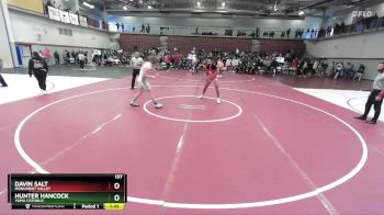 157 lbs Semifinal - Davin Salt, Monument Valley vs Hunter Hancock, Yuma Catholic