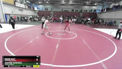 157 lbs Semifinal - Davin Salt, Monument Valley vs Hunter Hancock, Yuma Catholic