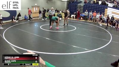 135 lbs. Cons. Round 2 - Azrah Al-amin, North Kansas City vs Quinn Hope, Lindbergh