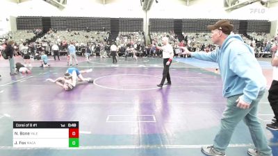 134-H lbs Consi Of 8 #1 - Noah Bone, Yale Street vs Jonathan Fox, MacArthur