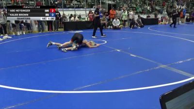 120 lbs Quarters - Abe Heysinger, Immortal Athletics Wrestling Club vs Kaleb Brown, Hawkeye Wrestling Academy