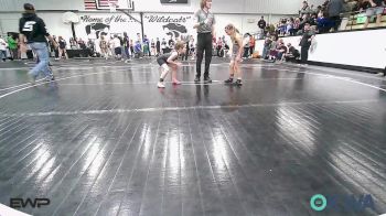 57-62 lbs Rr Rnd 3 - Lainey Davie, Salina Wrestling Club vs Kynslee Church, Team Tulsa Wrestling Club