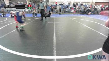 45 lbs Consi Of 4 - Ozzy Gingery, Duncan Demon Wrestling vs Stone Howard, Marlow Outlaws