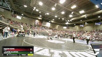 Cons. Round 1 - Mason Ekins, Juab vs Laustin Alleman, South Summit